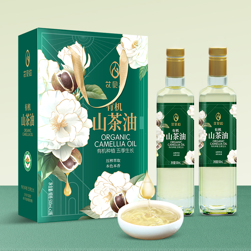 艾贝拉有机山茶油礼盒500ml*2