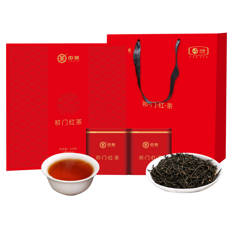 中粮 中茶 祁红毛峰礼盒 208g