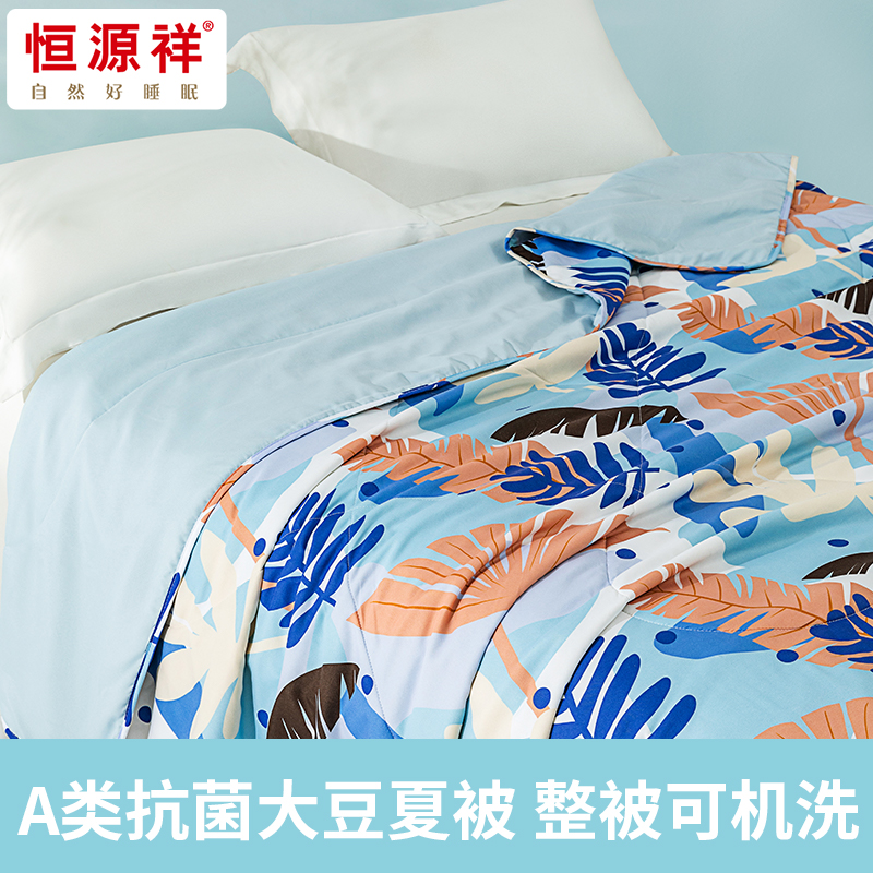 恒源祥HYX650BZ A类抗菌大豆夏被-墨隐 200*230cm