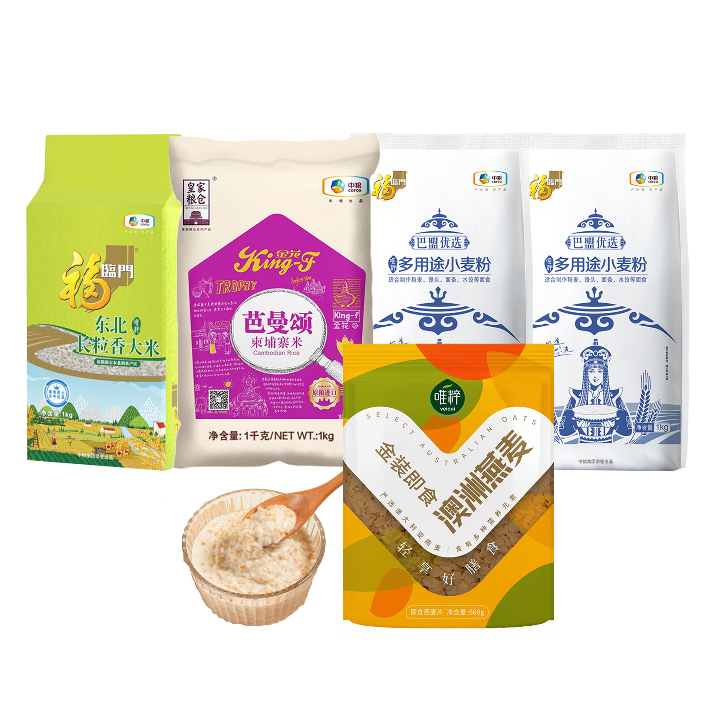 中粮米面燕麦组合 4kg+660g