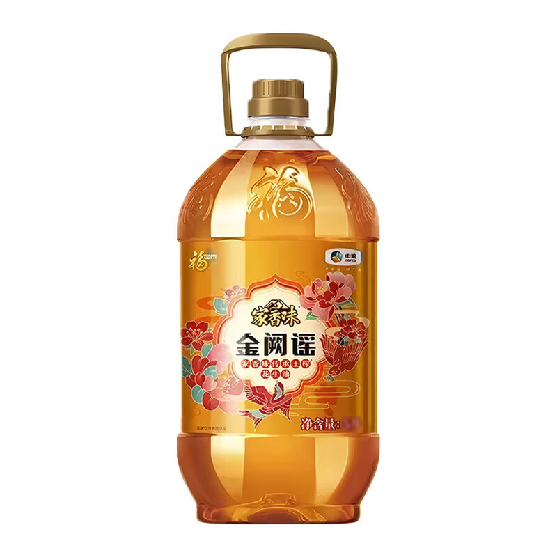 中粮福临门家香味金阙谣传承土榨花生油4L