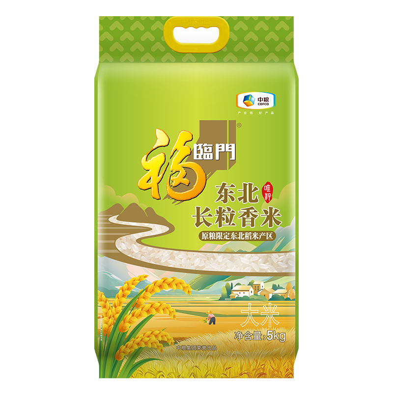 中粮福临门唯粹东北长粒香米5kg
