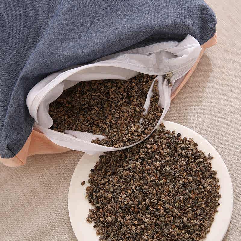 悠梦嘉居全棉荞麦安神单枕，100%棉面料，抗菌抑菌，荞麦壳填充助眠益眠，精选优质材料